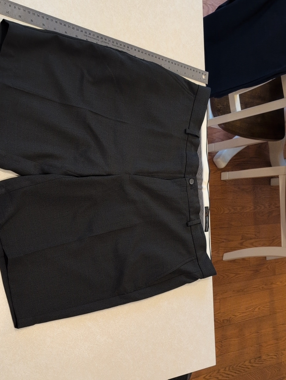 Greg Norman Collection Black Flat-Front Tailored Shorts